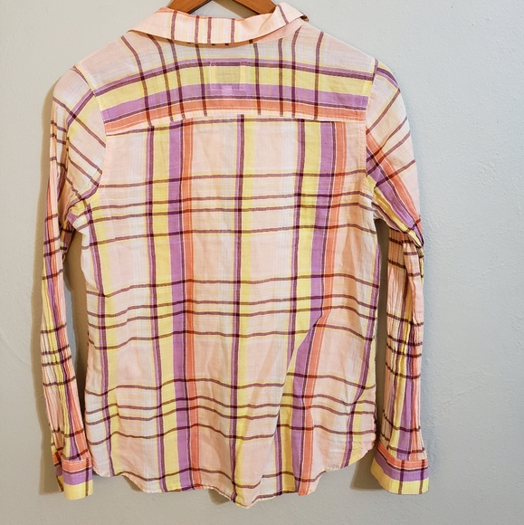 Old Navy plaid botton down S - Picture 4 of 5